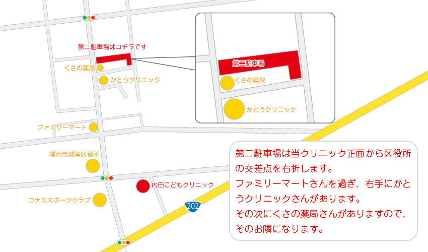 内田こどもクリニック第2駐車場